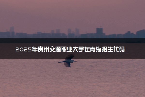 2025年贵州交通职业大学在青海招生代码及专业代码 贵州交通职业大学青海代码是多少？怎么查询？