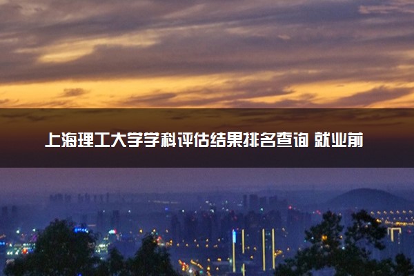 上海理工大学学科评估结果排名查询 就业前景好的王牌专业有哪些