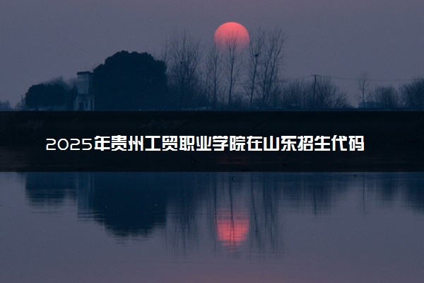 2025年贵州工贸职业学院在山东招生代码及专业代码 贵州工贸职业学院山东代码是多少？怎么查询？